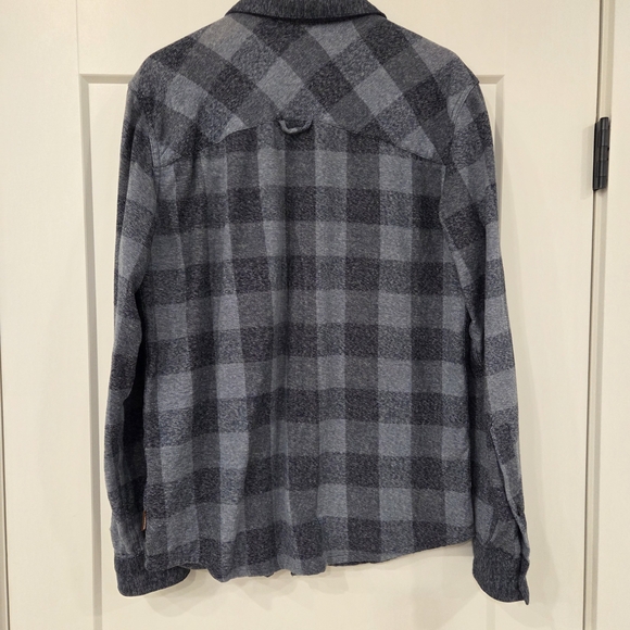 Merrell Blue Textured Button-Up Shirt - Picture 7 of 13